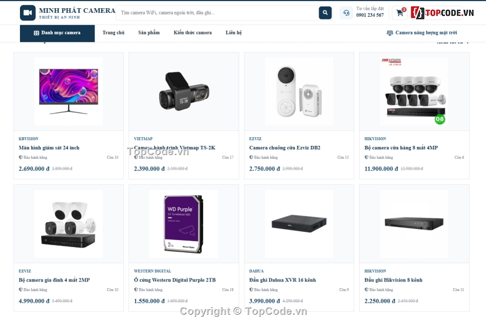 website,camera,bán website